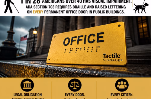 ADA signage requirements for Municipal buildings